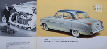 Opel Kapitaen Modelprogram 1955 Carbrochure (8962)